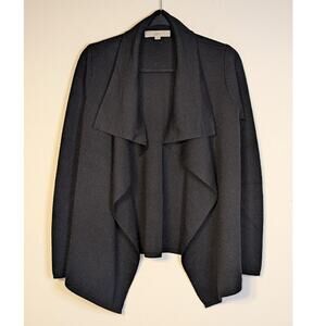 Loft Womens XS Cozy Waterfall Hem Heavy Knit Cardigan Capsule Quiet Luxury Artsy